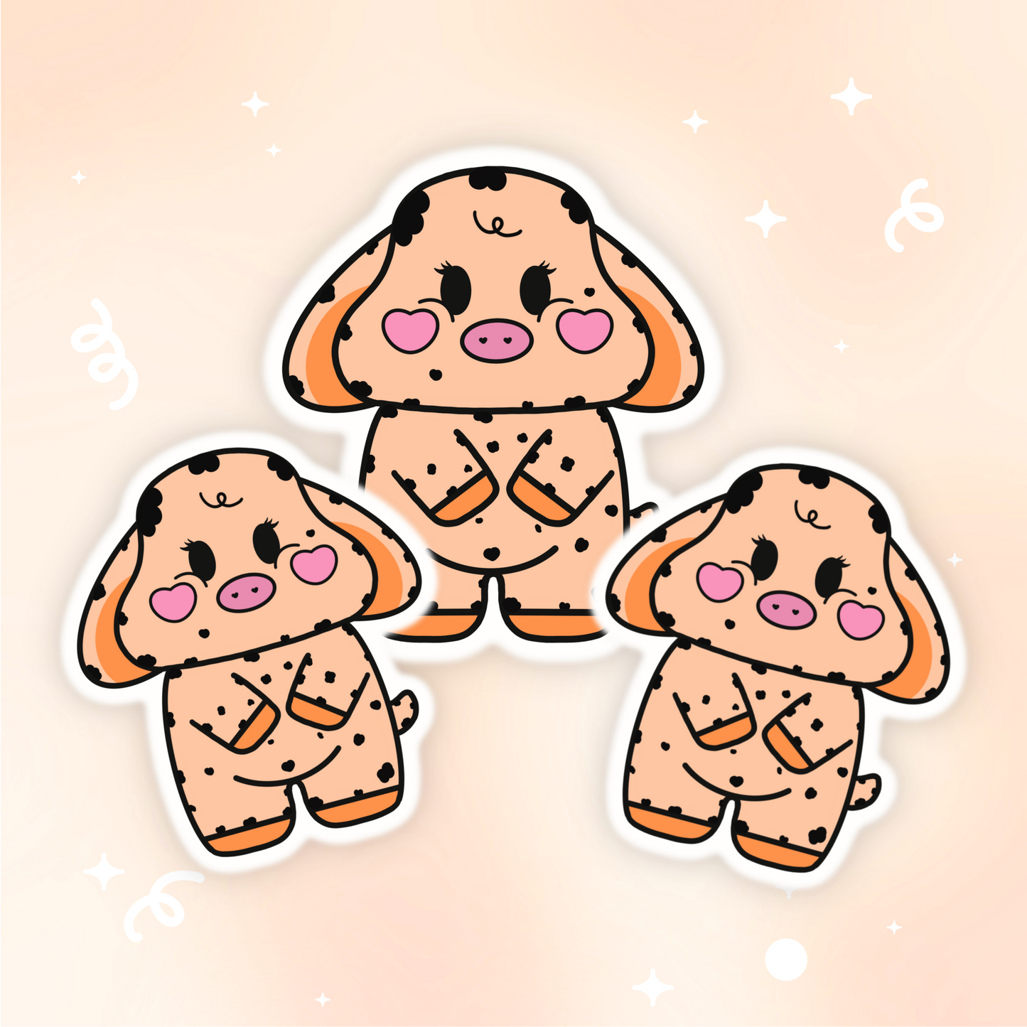 Clementine Moo Vinyl Sticker