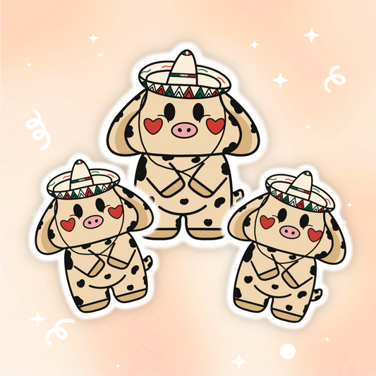 Carino Moo Vinyl Sticker