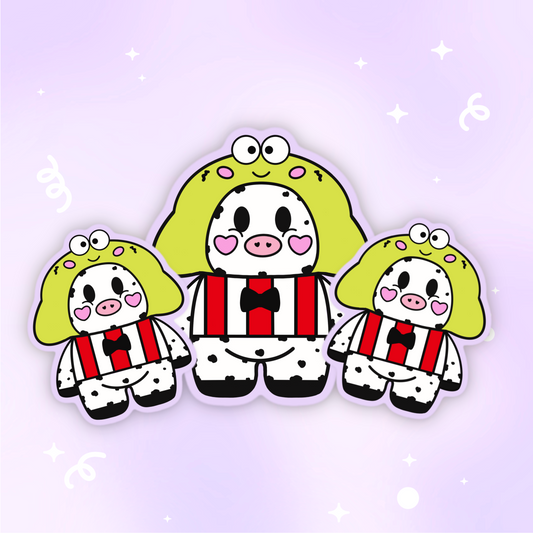 Keroppi Moo Vinyl Sticker