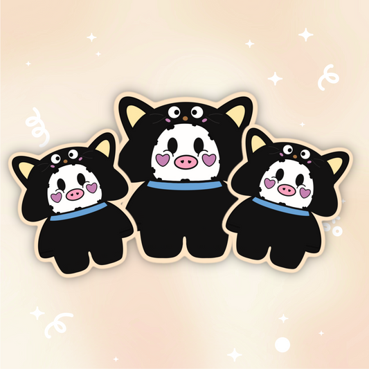 Chococat Moo Vinyl Sticker