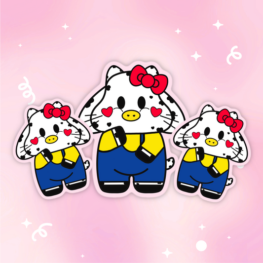 Hello Kitty Moo Vinyl Sticker