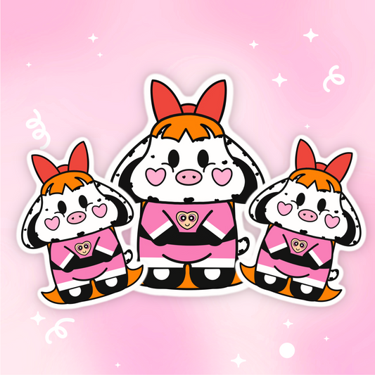 Blossom Moo Vinyl Sticker