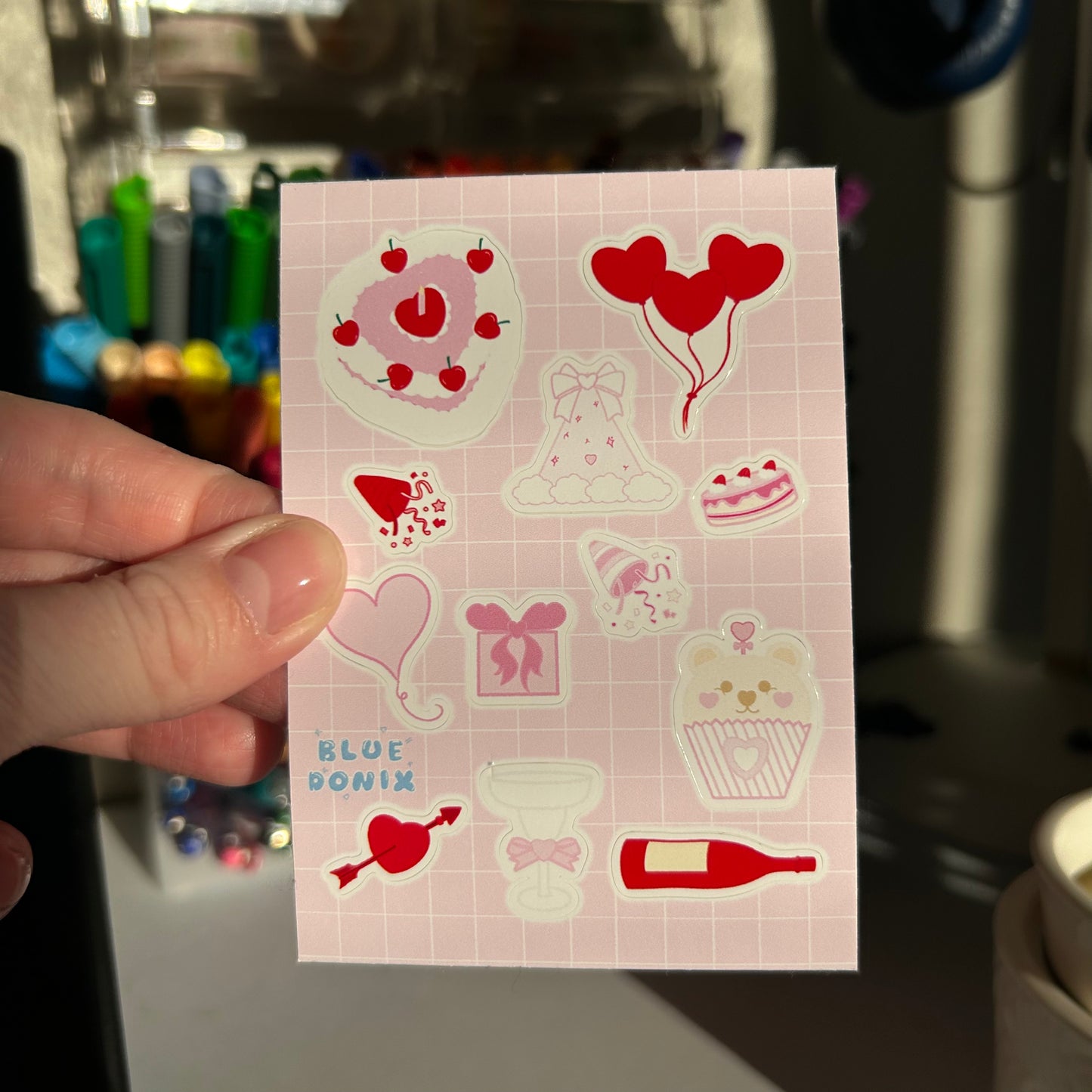 V-Day Party Mini Sticker Sheet