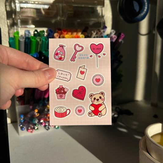 Ohhh Valentines Mini Sticker Sheet