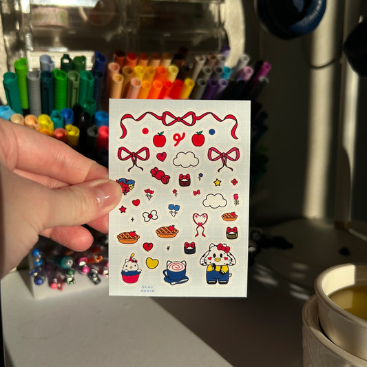 Hello Kitty Moo Sticker Sheet