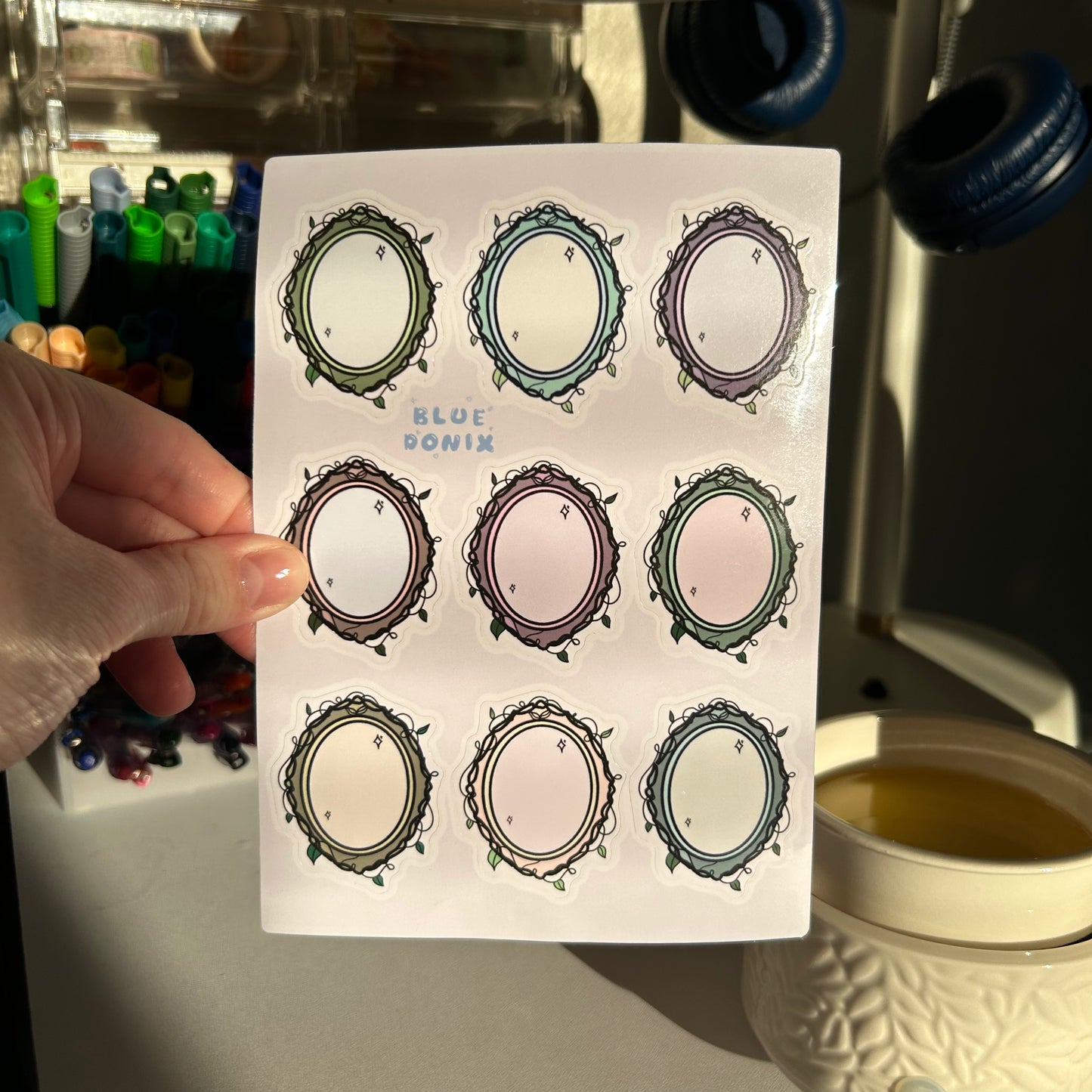 The lore of vintage mirrors Sticker Sheet
