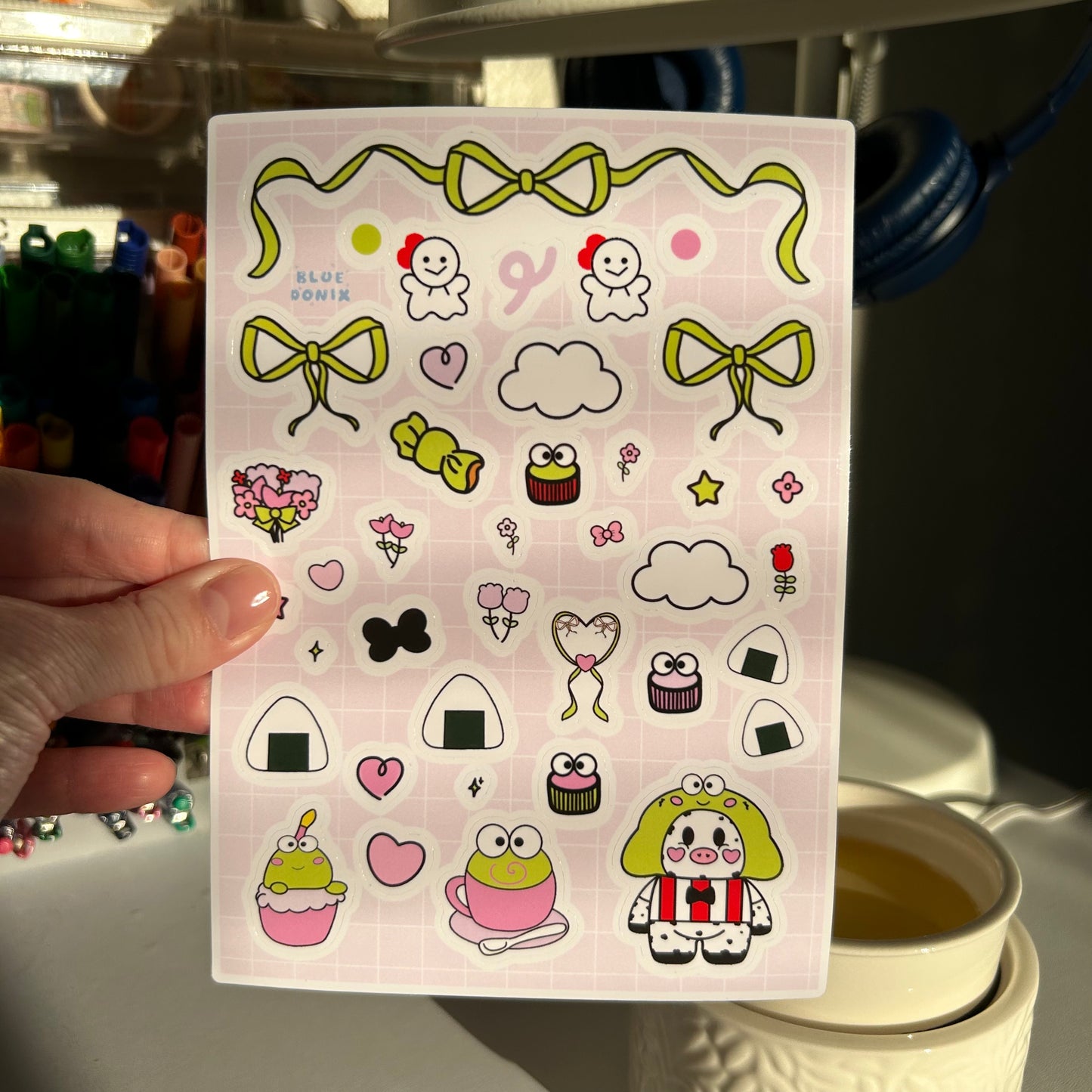 Keroppi Moo Sticker Sheet