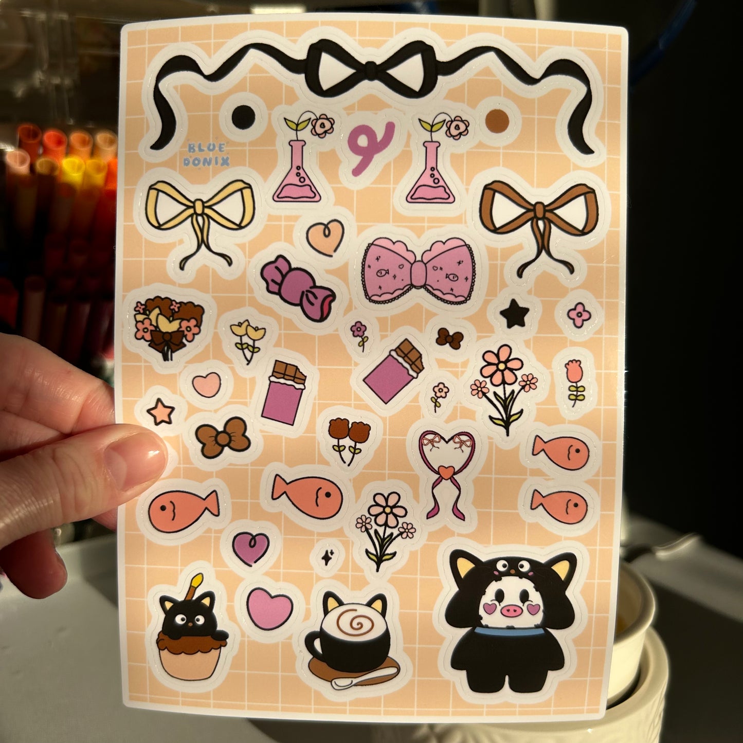 Chococat Moo Sticker Sheet