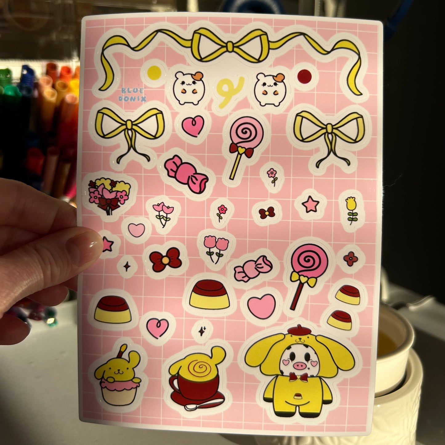 Pompompurin Moo Sticker Sheet