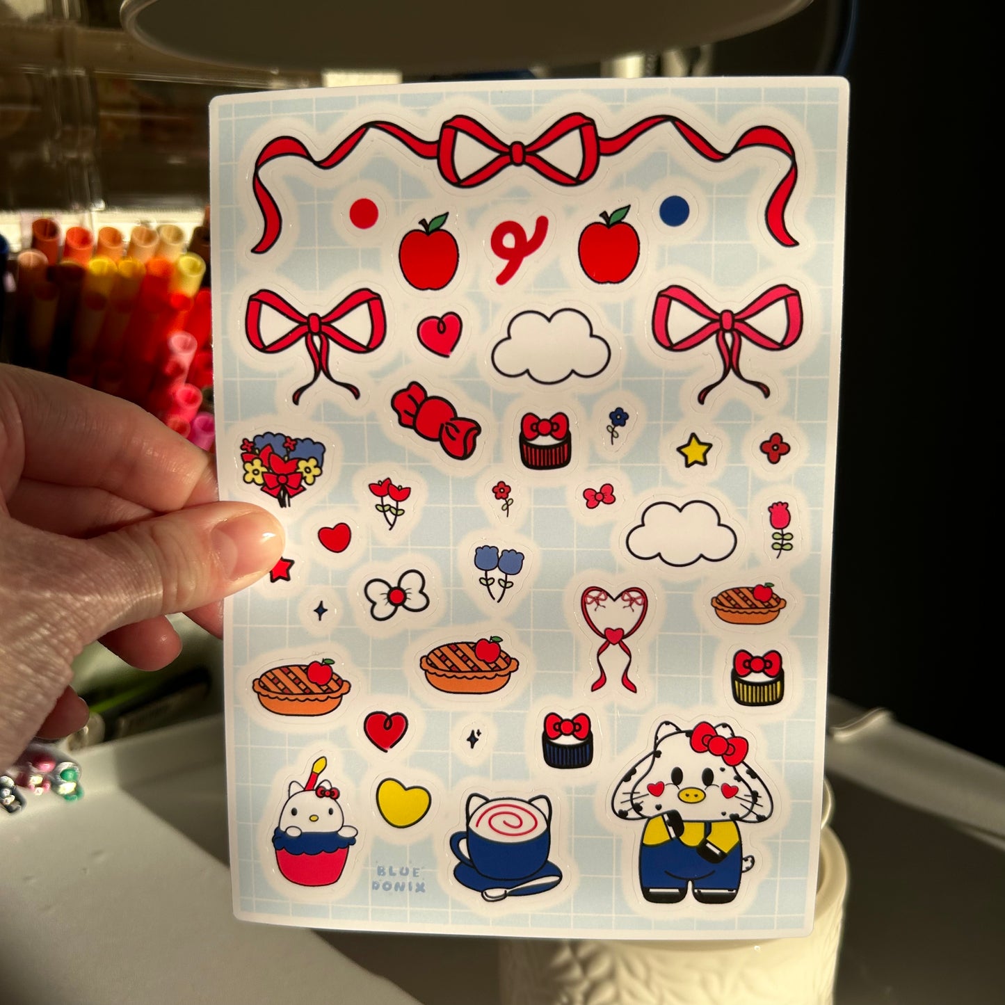 Hello Kitty Moo Sticker Sheet