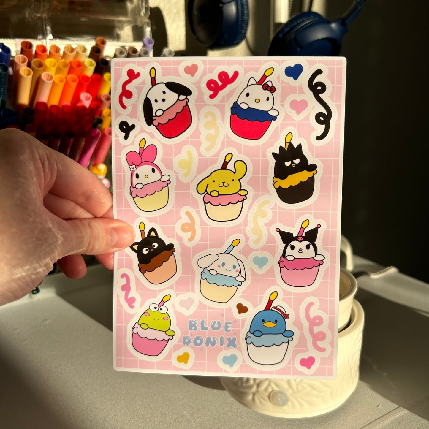 Sanrio Cupcakeys Sticker Sheet