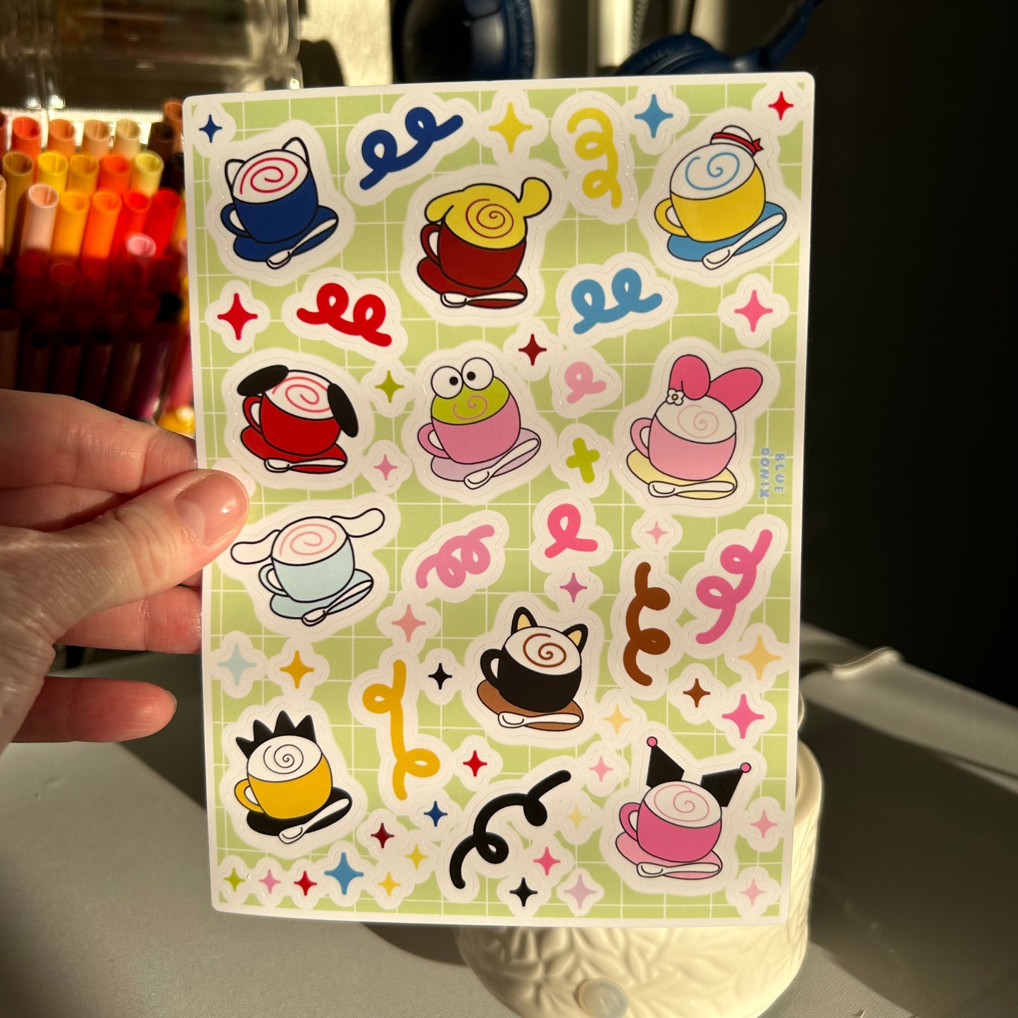 Sanrio Tea Set Sticker Sheet