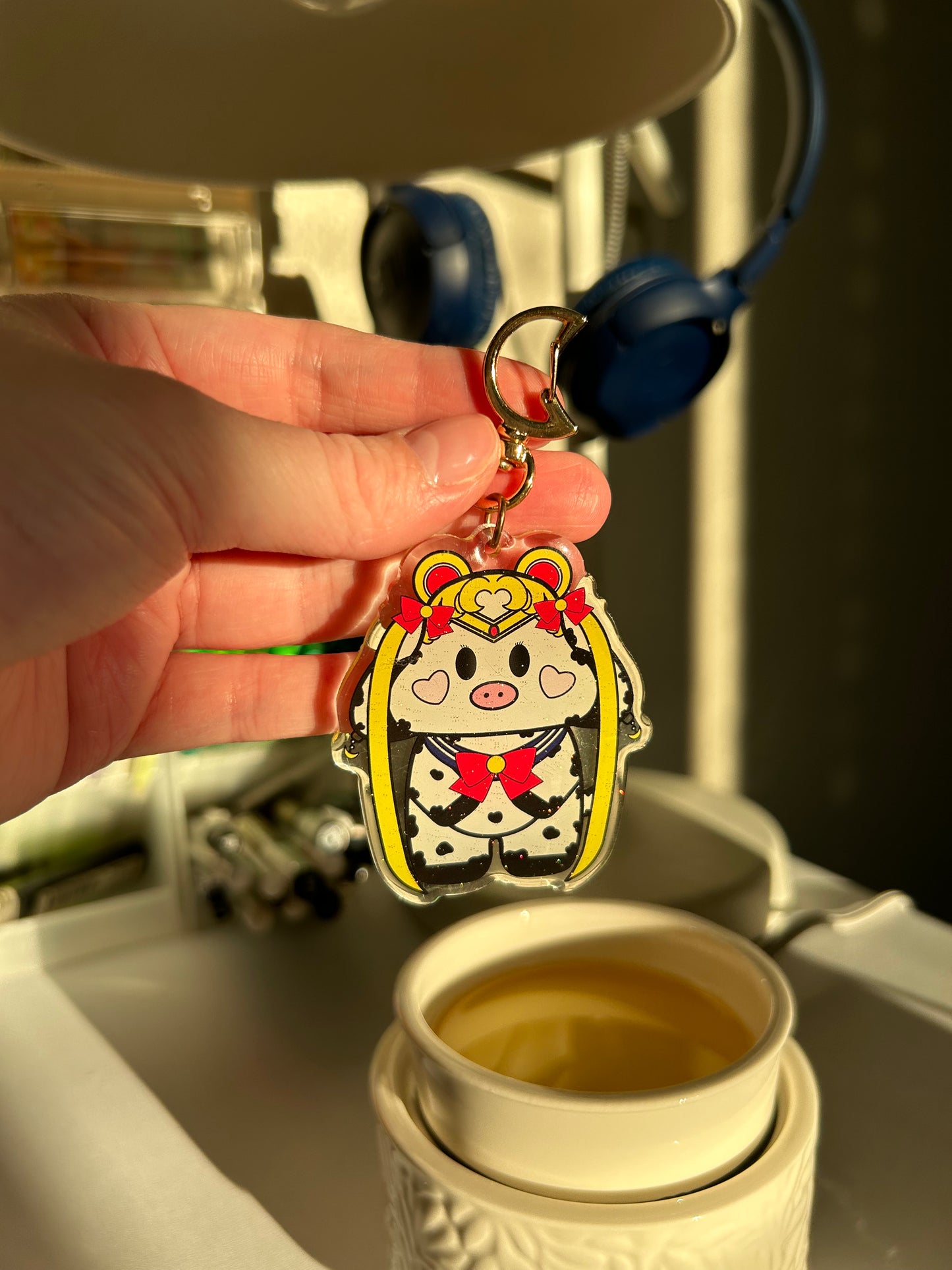 Sailor Moo Keychain