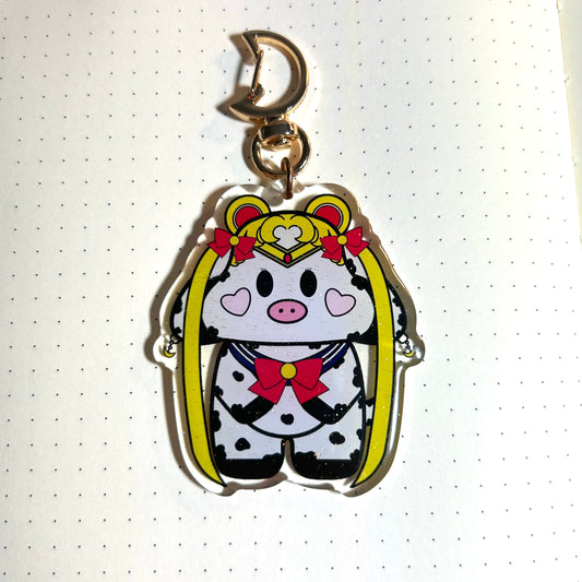 Sailor Moo Keychain