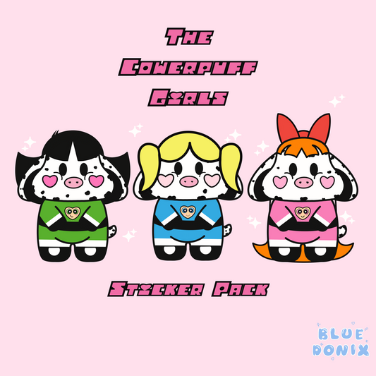 Cowerpuff Girls Vinyl Sticker Pack