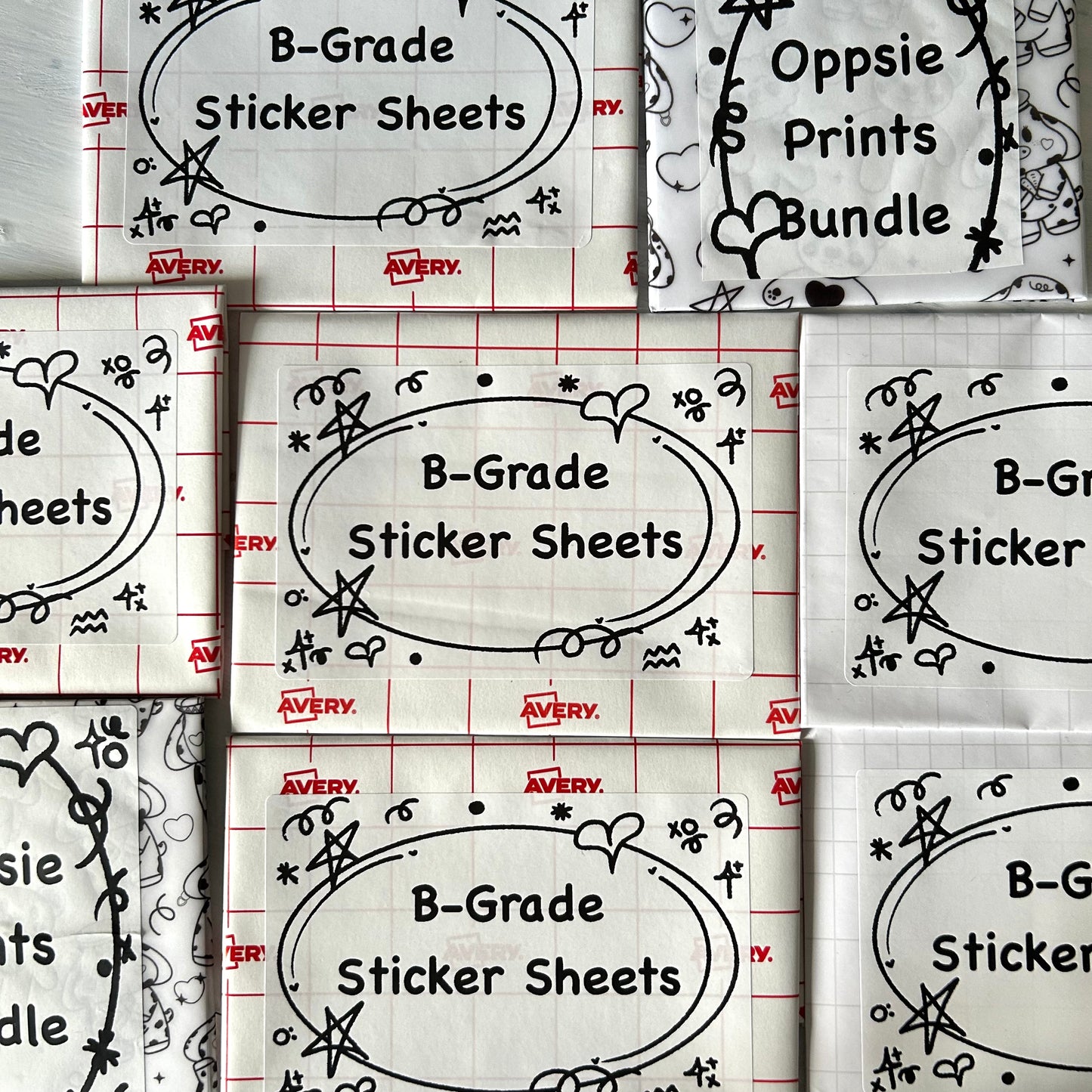 B-Grade Sticker Sheets