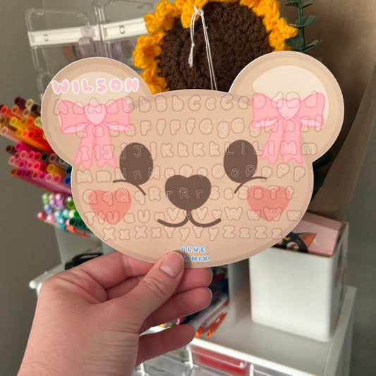 Wilson's Lettering Sticker Sheet