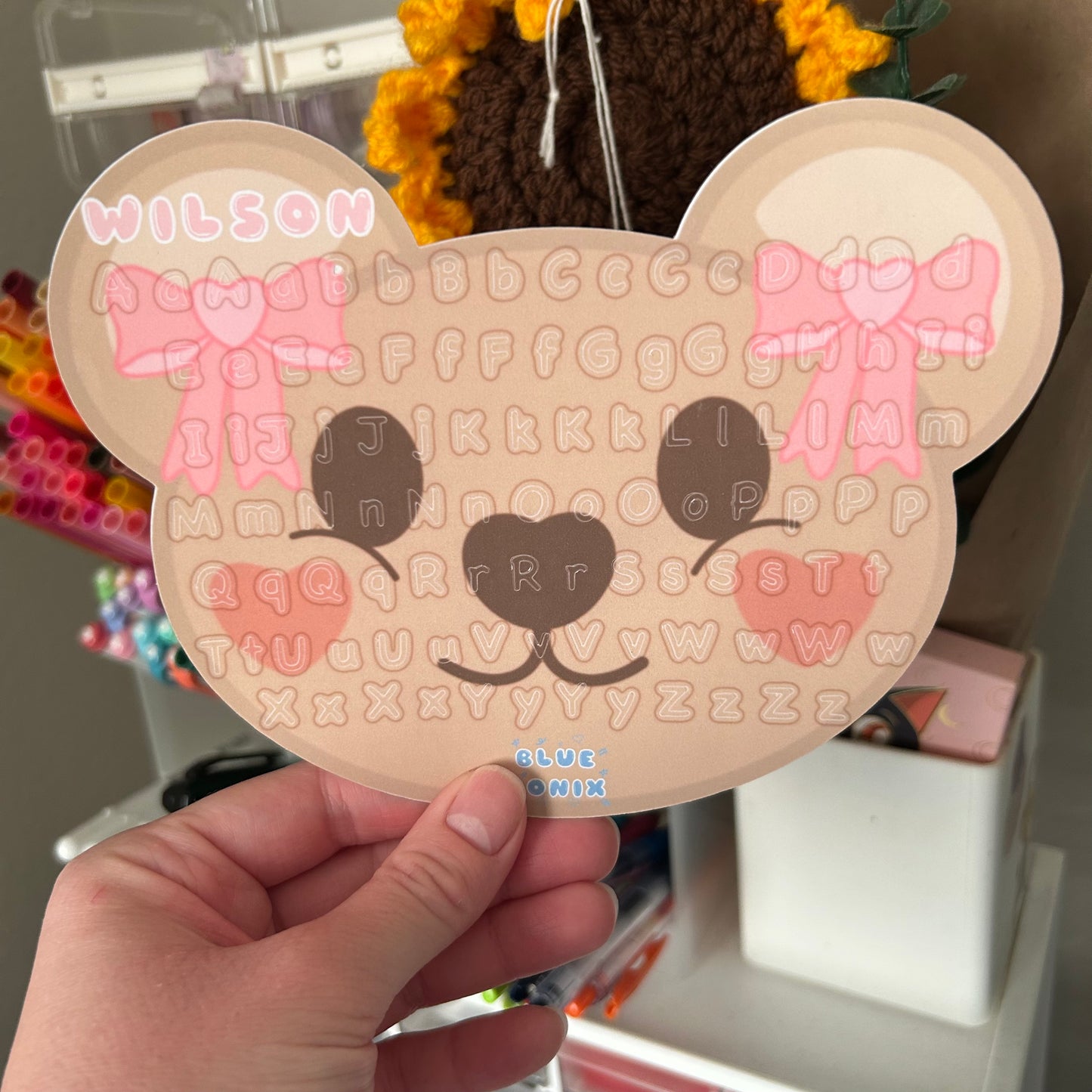 Wilson's Lettering Sticker Sheet