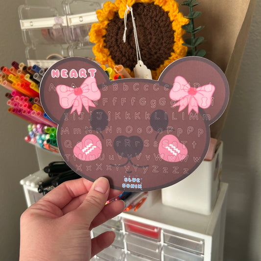 Heart's Lettering Sticker Sheet