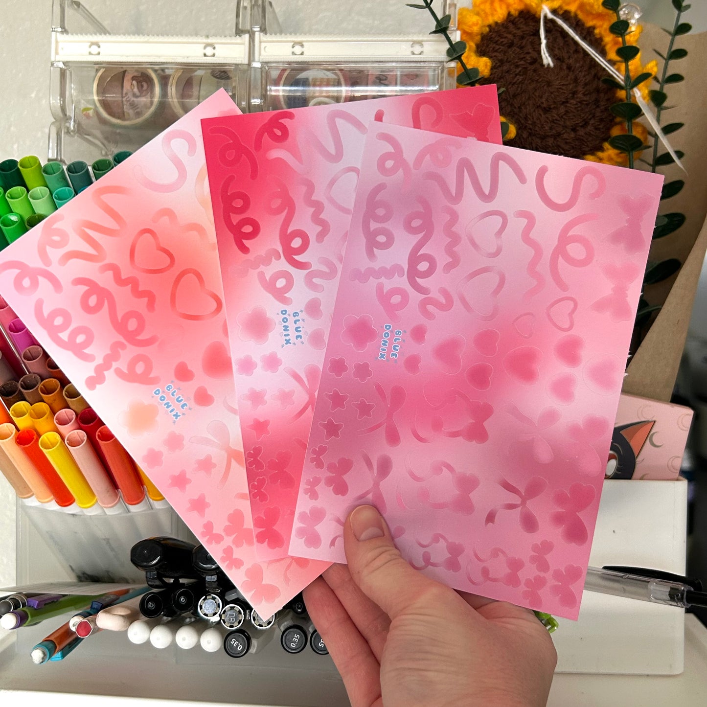 Beary Bow Deco Sticker Sheet