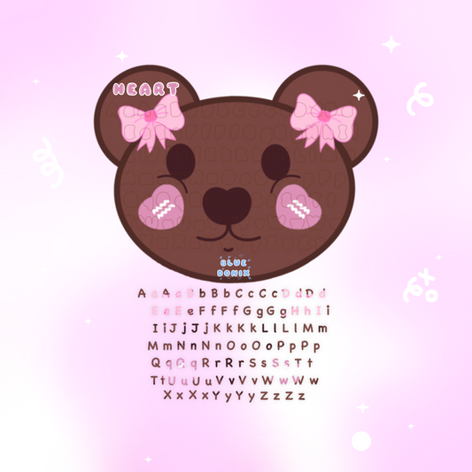 Heart's Lettering Sticker Sheet