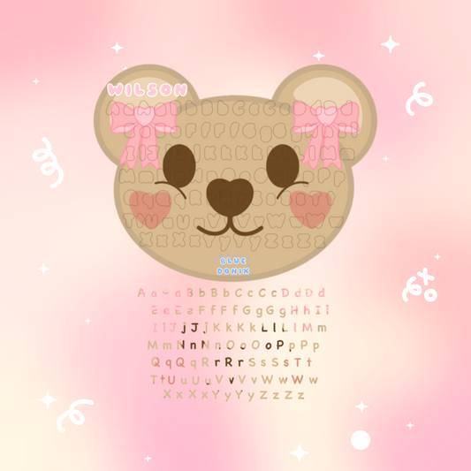 Wilson's Lettering Sticker Sheet