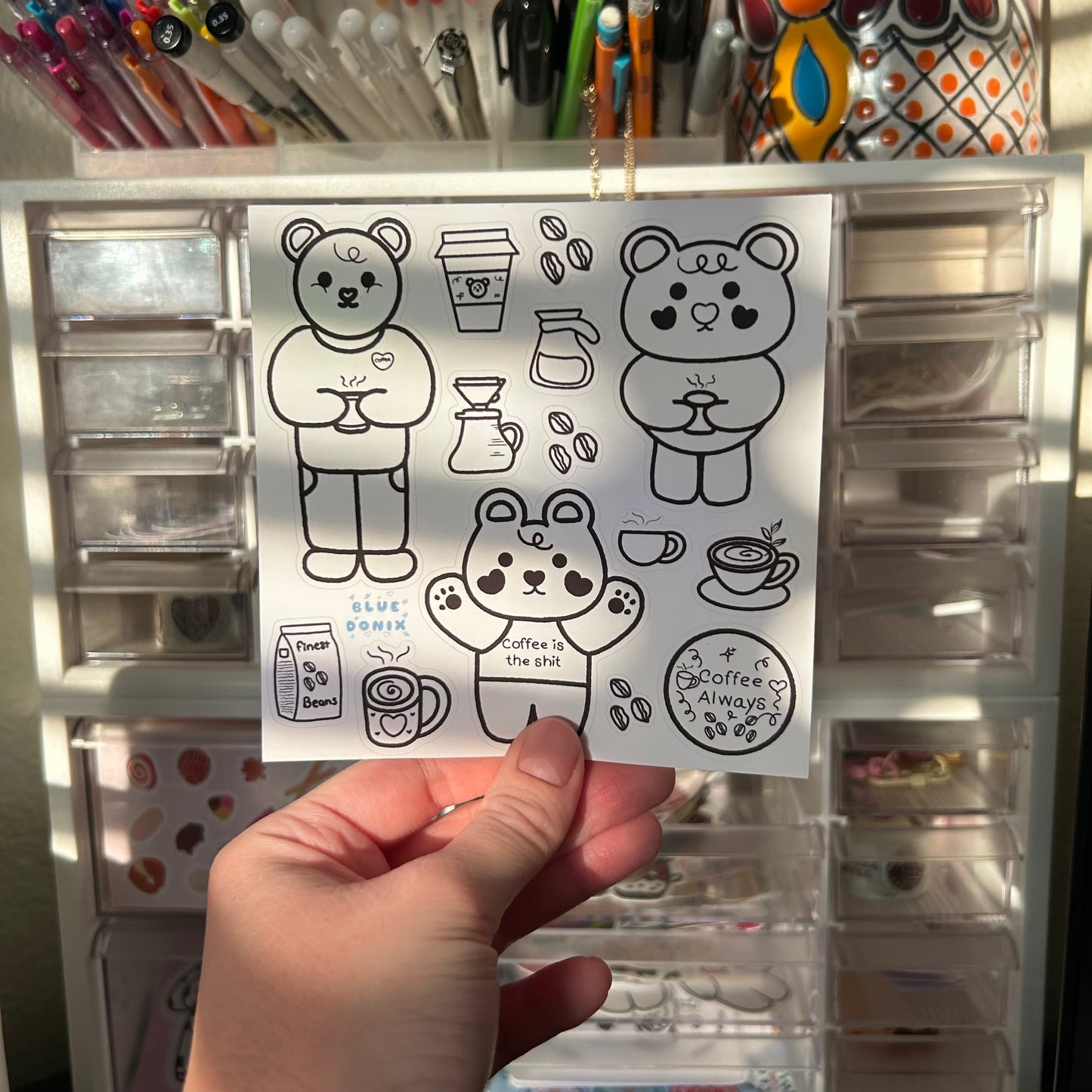 Beary Good Coffee Sticker Sheet