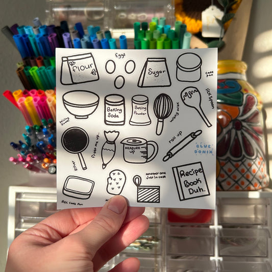 A Baker's Guide Sticker Sheet