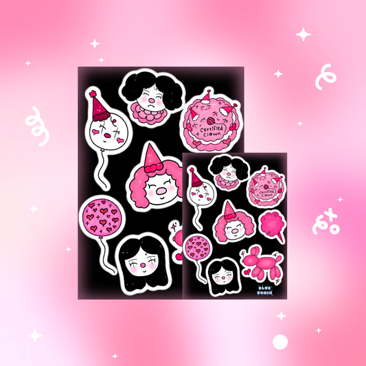 Certified Clownery Sticker Sheet