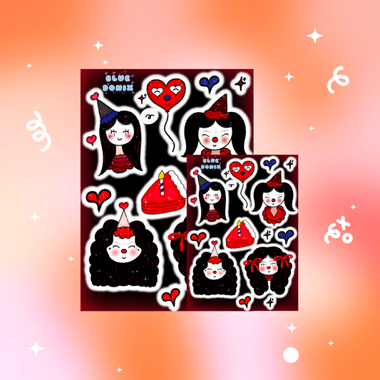 LOVER GURL Sticker Sheet