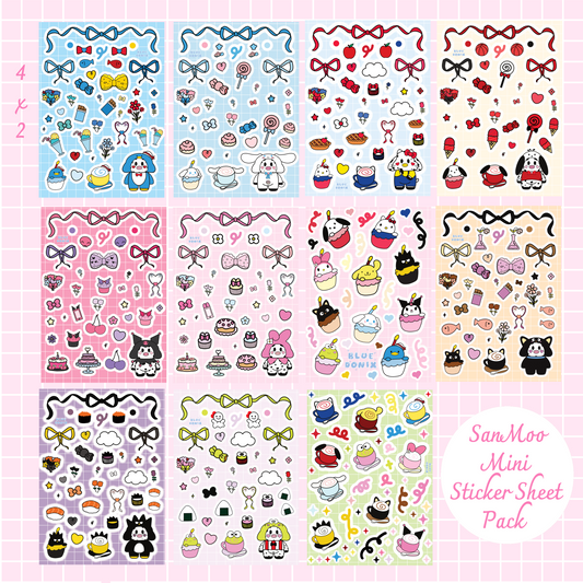 SanMoo Mini Sticker Sheet Pack