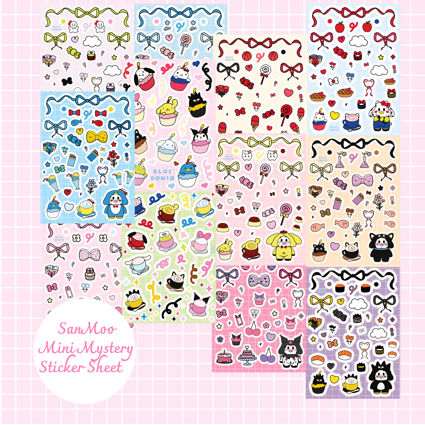 Mystery SanMoo Mini Sticker Sheet