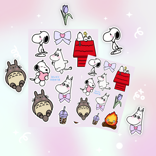 Beloved Animations Vinyl Sticker Sheet