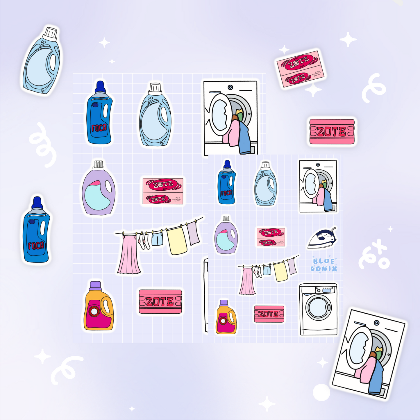 Lavandaria Mini Sticker Sheet