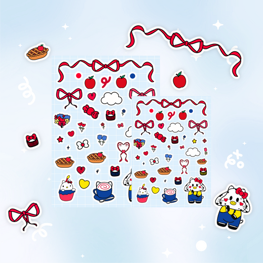 Hello Kitty Moo Sticker Sheet
