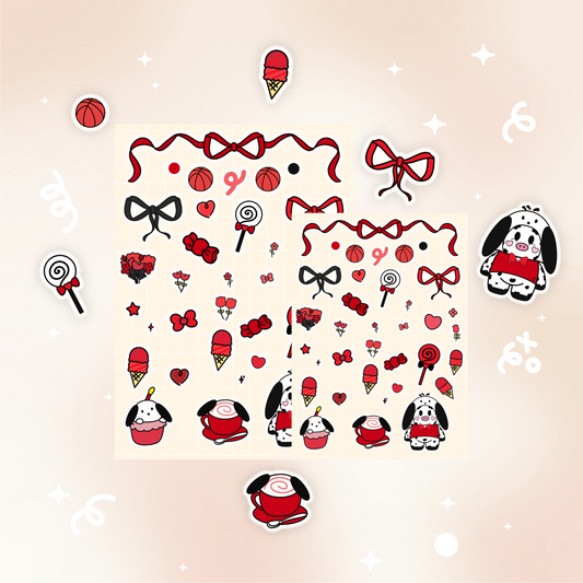 Pochacco Moo Sticker Sheet