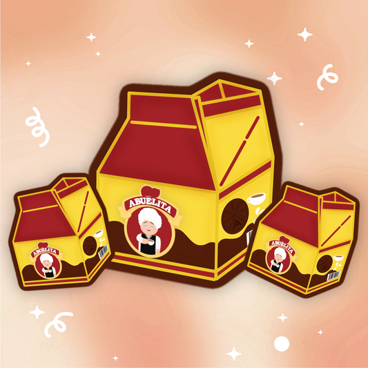 Abuelita Chocolate Carton De Leche Vinyl Sticker