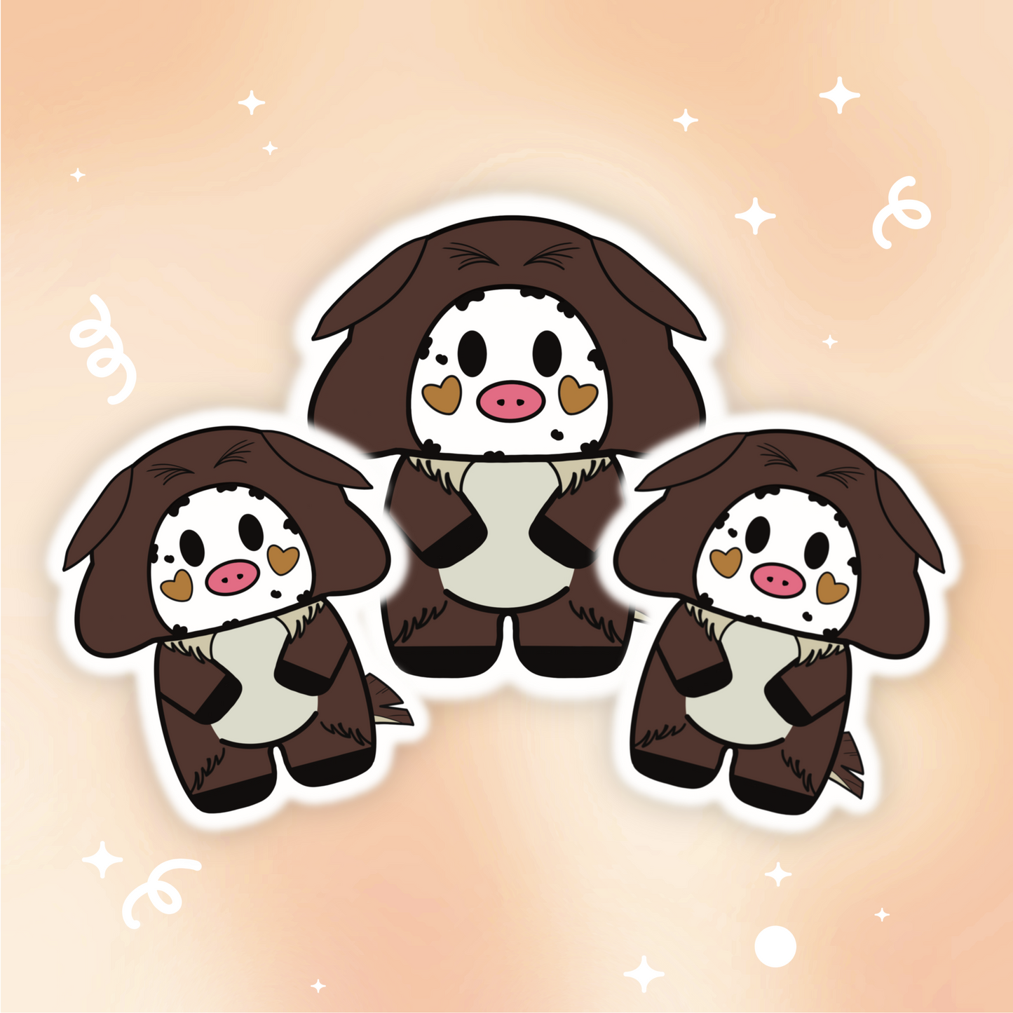 Owl Moo Vinyl Sticker