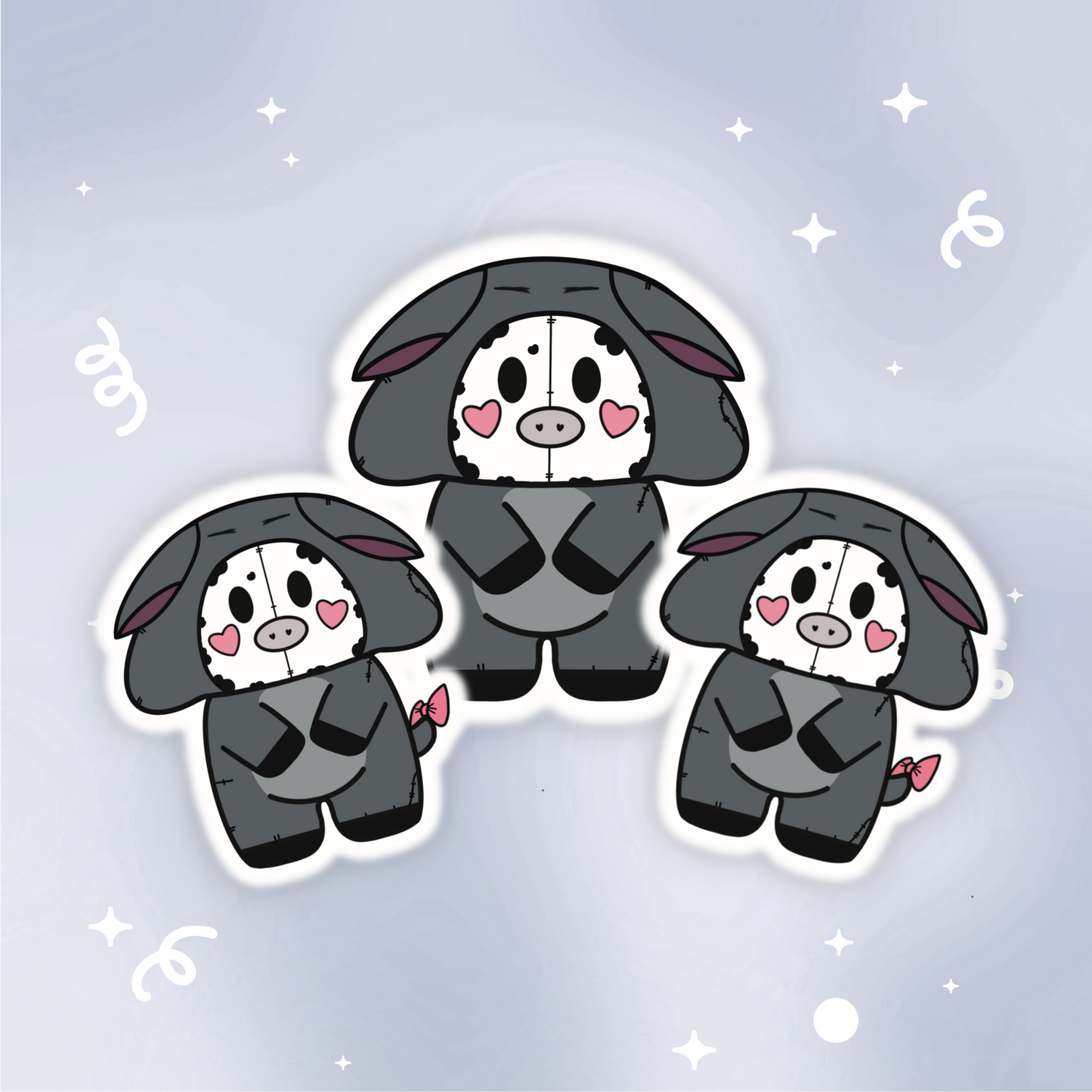 Eeyore Moo Vinyl Sticker