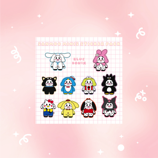 SanMoo Mini's Vinyl Sticker Pack