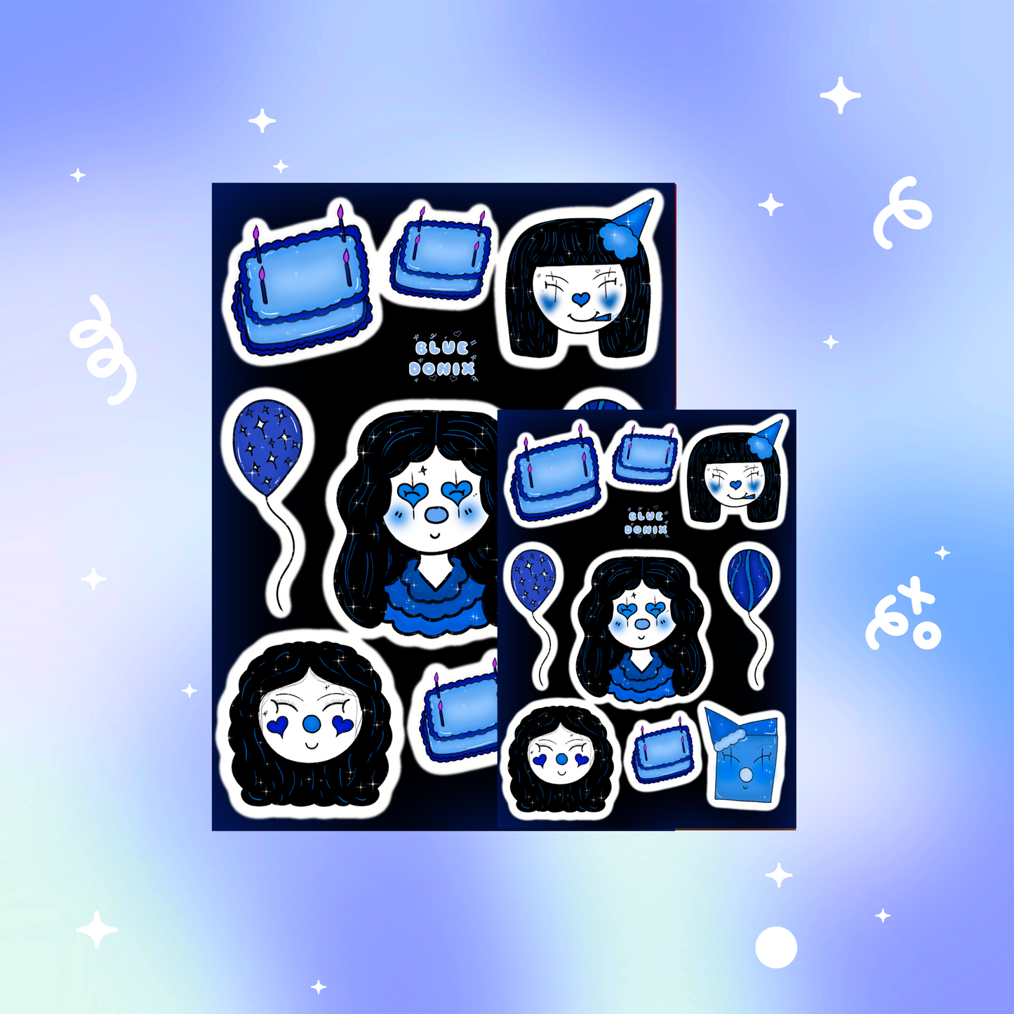 Blush Blue Bash Sticker Sheet