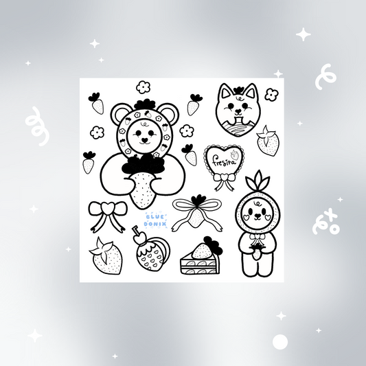 Estrawbeary Sticker Sheet