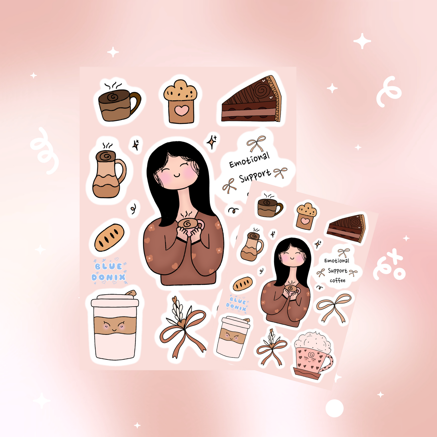 Im an emotional coffee Sticker Sheet