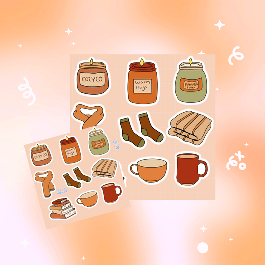 Warm and Cozy Delights Sticker Sheet