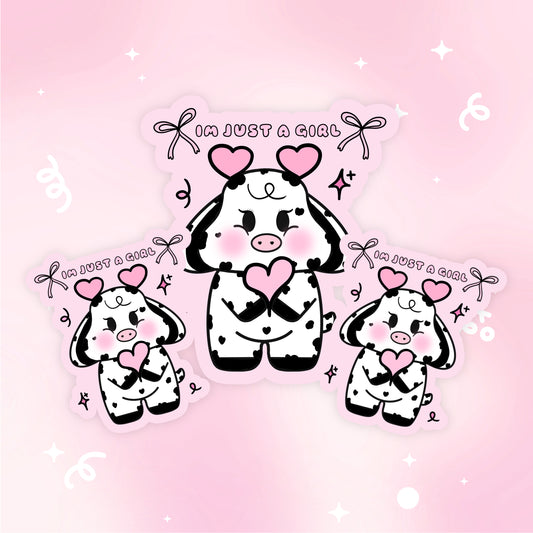 Im Just a Girl Vinyl Sticker