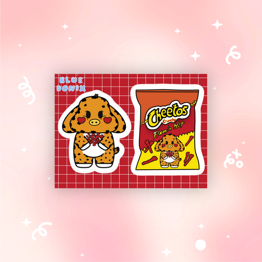 Hot Cheetos MOO Vinyl Stickers