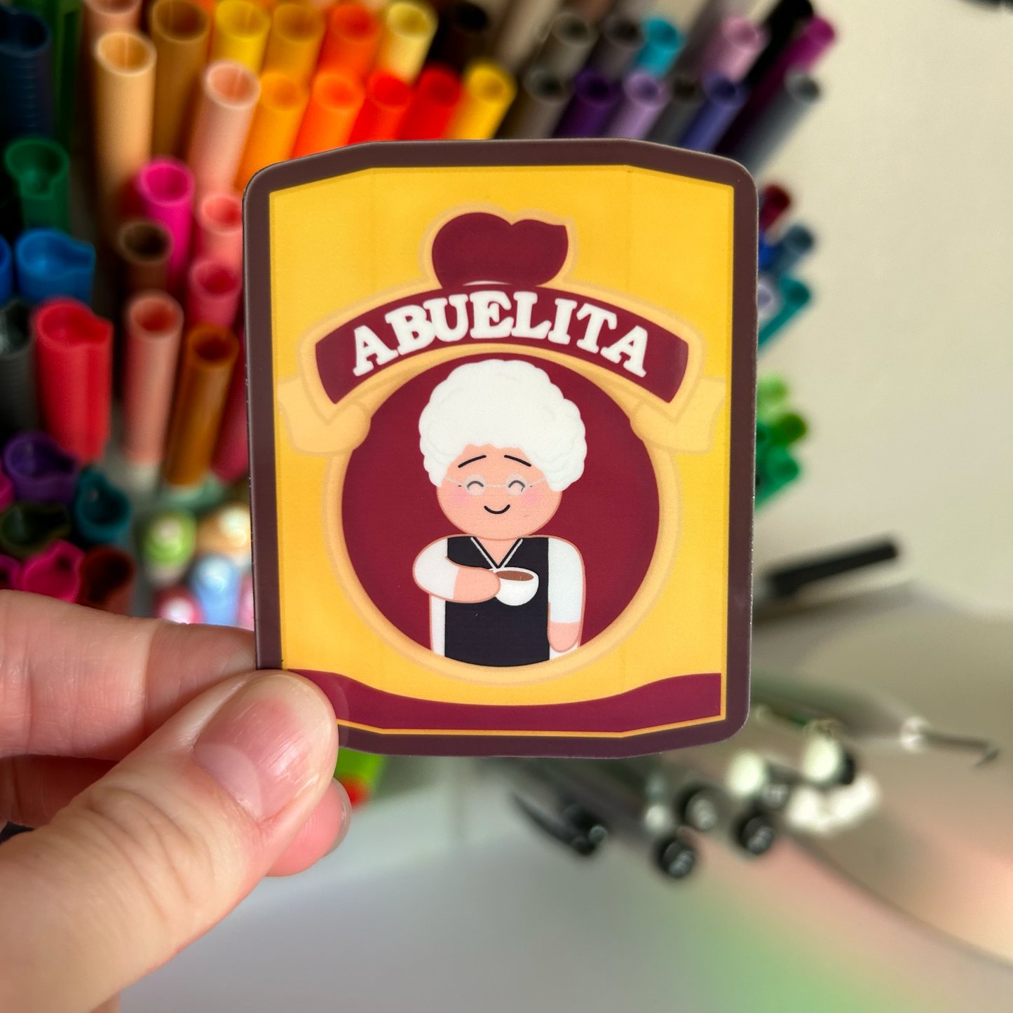 Abuelita Chocolate Vinyl Sticker