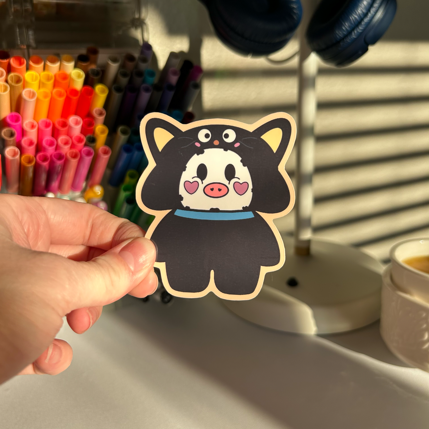 Chococat Moo Vinyl Sticker