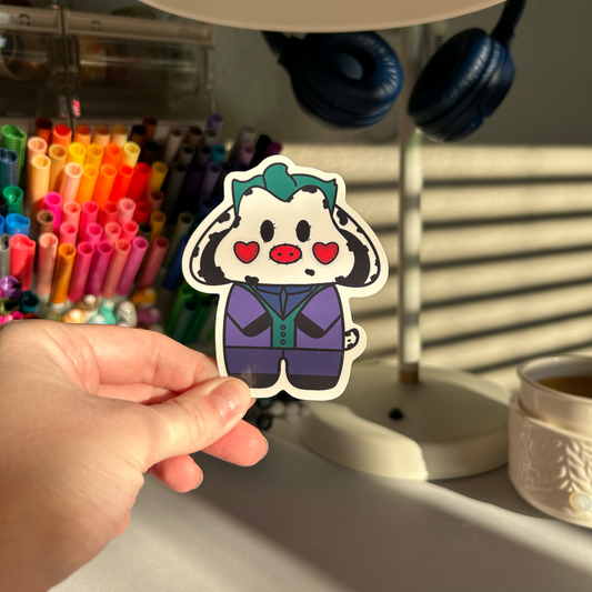 Joker Moo Vinyl Sticker