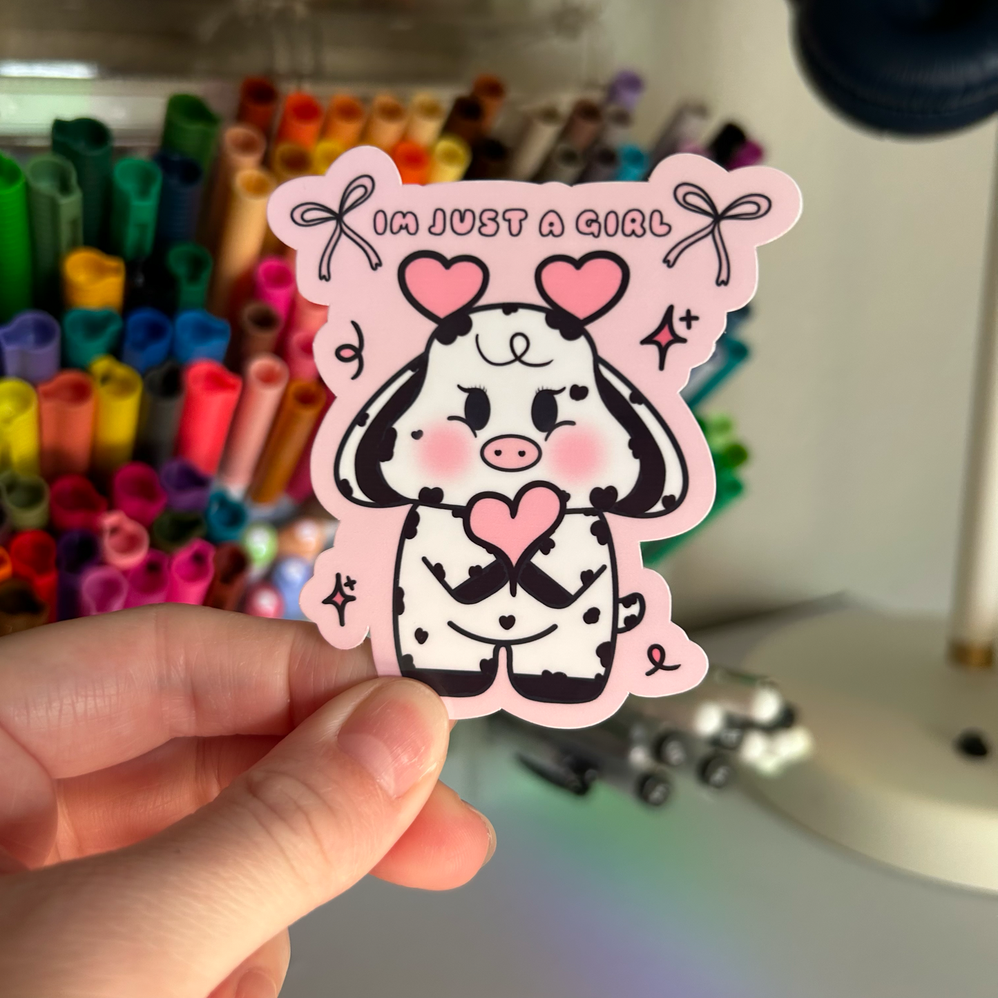 Im Just a Girl Vinyl Sticker